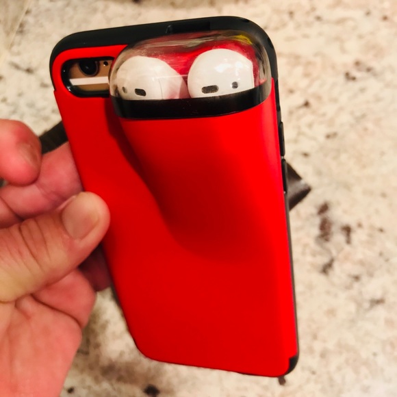 Apple Other - Apple I phone case with Air Pod gen 1-2 holder.